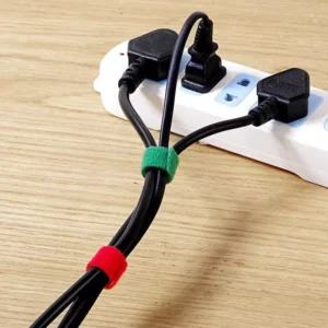 CHINEE Self Locking Nylon Cable Ties Back to Back Headphone & Data Storage Straps Power Cord & Garden Plant Ties 12mm Width