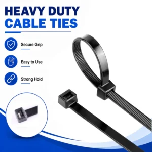 CHINEE Self-Locking Plastic Nylon 66 Cable Ties 4.8mm X 200mm CE ROHS REACH UV Resistant Industrial Use Black/Yellow/Red