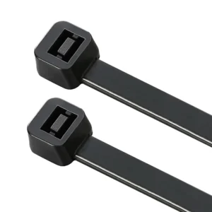 CHINEE Self-Locking UV-Resistant Nylon 66 Cable Ties 2.4x100mm Black Industrial Use Fastening 94V-2 Fire Rated