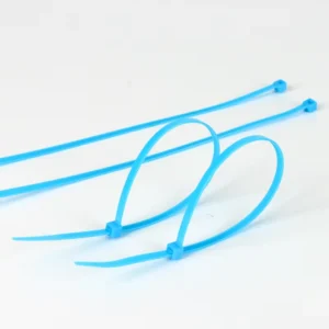 CHINEE Self locking 5*250mm Plastic Zip Ties does Not Absorb Water Blue Color Nylon Cable Ties
