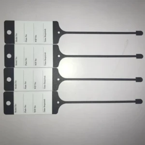 CHINEE Self-locking Irretrievable Security Lock Plastic Seal Cable Tie with Information Label