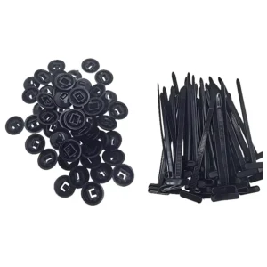 CHINEE Self locking Nylon Universal Cable Tie Buckle Plastic Fixed Strap Iron Cable Gap Car Instrument Zip Ties