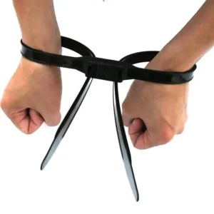 CHINEE Self locking Plastic Nylon Double Handcuffs Cable Ties