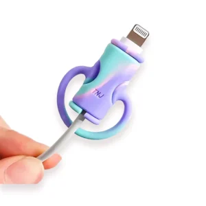 CHINEE Smile Bow Knot Tie Mini 2 in 1 USB TNJ Data Cable Wire Charger Protector Cover Cute Cable Winder Protection Tool
