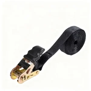 CHINEE Soda Tools Heavy Duty 32mm Ratchet Strap 1T 5M Rubber Handle S Hook Heat Treated Polyester Rachet Tie Down for Truck Transport
