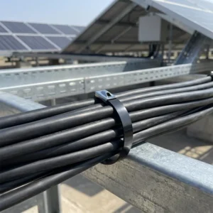 CHINEE Solar PV System Dedicated Nylon 66 Cable Ties High UV Resistance Black Plastic Zip Ties For Solar Mounting