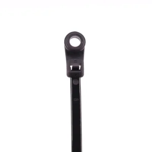 CHINEE Solid Stable Nylon Car Zip Ties Mountable Cable Ties with Precision Screw Holes Stud Plastic Ties