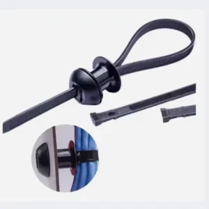 CHINEE Spot Circular Fixed Head Double sided Belt with Toothed Cable Ties Automotive Truck Substrate Fixed Head Nylon Zip Ties