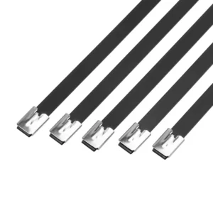 CHINEE Stainless Steel Self Locking Cable Ties 4.6MM*300MM 304 Uncoated Zip Tie 100 bag 0.18*11.8inch