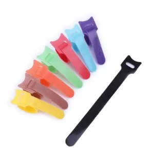 CHINEE Stock Reusable Nylon Cable Ties High Adhesive Force Velcro Straps for Bags Garments Back to Back Hook Loop Fasteners