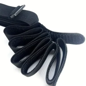 CHINEE Stretch Fastening Wraps Cable Ties Self Locking Adjustable Elastic Hook and Loop Fastener Strap With Buckle