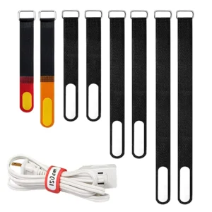 CHINEE Strong Stick Self Adhesive Self Grip Fastening Tape Cable Ties Single Sided Adjustable Eco Friendly Nylon Hook Loop Strap Iron