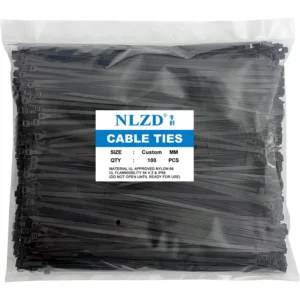 CHINEE Superior Strength Pure White Nylon Cable Ties Heat Proof Cord Organizers Plastic Zip Cable Wraps Low Profile 500mm Pro Pack
