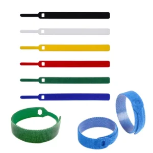 CHINEE T Shape Reusable Adjustable Cable Ties with Hook and Loop Premium Cord Organizer for Efficient Cable Management