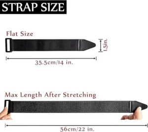 CHINEE TIP LEATHER Adjustable Reusable Velcro Bike Straps Cinch Strap Cable Ties Elastic Strap Hook Loop Tapes with Anti Slip Strips