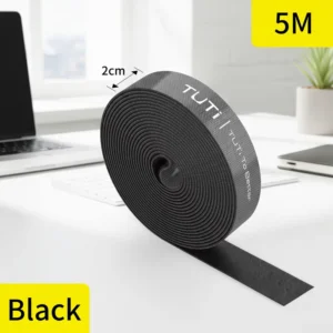 CHINEE TUTI Customizable Logo 5m 10m Reusable Velcro Cable Ties OEM Multifunctional Practical Storage Tie Velcro for Cables home Office