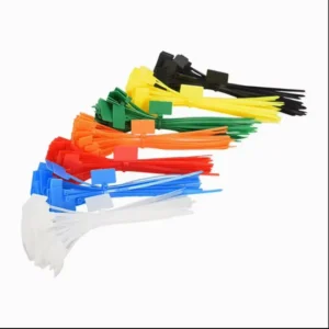 CHINEE Tag Ties Cable Mark Tags Wire Zip Ties Self Locking Plastic Nylon Cable Ties Wire Plastic Straps Label Mark Tag 4mm 6inch
