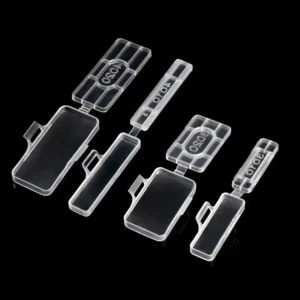 CHINEE Transparent Cable Marker Carrier Plastic Wire Label Holder Identification Tag Box 3010 4020 With Zip Tie