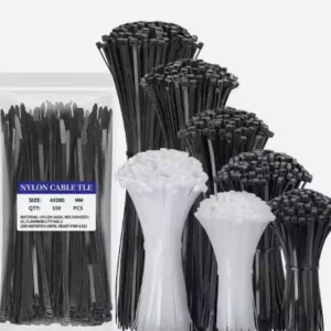 CHINEE UV Resistant 100pcs 6 Inch 3*150mm Nylon Cable Ties Self Locking Multi Purpose Wire Management Small Cable Ties 2.5mm 200mm