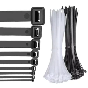 CHINEE UV Resistant Black Nylon Self-Locking Cable Ties 950mm Heavy Duty Strong Stensile Strength ROHS CE ISO9001 Certified