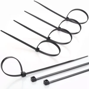 CHINEE UV Resistant Self-Locking Cable Ties 4.6mm X 150mm 100 PCS Set Black White Durable Nylon 66 Material Industrial Use ROHS CE