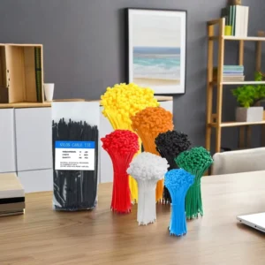 CHINEE Unbreakable Zip Ties 3.6×100 Nylon Wire Cable Ties Colorful Zip Ties Plastic Strong & Eco Friendly