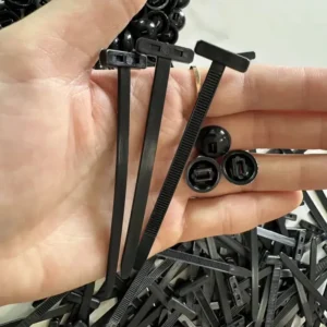 CHINEE Upgraded Nylon Universal Cable Tie Buckle Heavy Duty Self Locking UV Resistant Black Zip Ties for Car Repairs Organizer