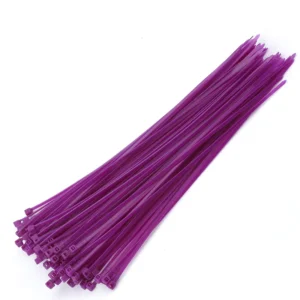 CHINEE Violet Cable Ties Nylon Purple Plastic Zip Tie UL Approved Cable Wire Ties