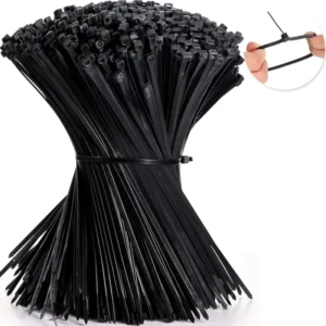 CHINEE WBO Self-Locking Nylon Cable Ties Black Plastic Wire Ties for Cord Management Free Samples Available