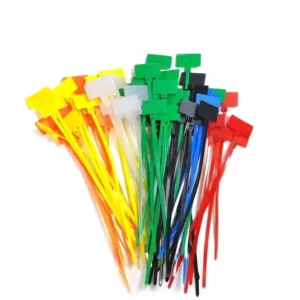 CHINEE Waterproof Cable Wire Sign Tie Nylon Label Mark Tie Plastic Cover Sign Box Tie for Cable Identification