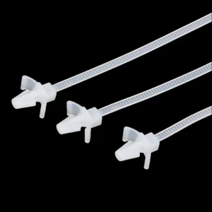 CHINEE X01 XG Self Locking Push Mount Cable Ties 2.5*100mm Nylon 66 Arrow Wings 94V 2 Fire Rating 40~+120 Board Thickness 0.2 2mm CE