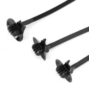 CHINEE X127 Push Mount Nylon Self Locking Zip Ties 4.5*130mm for Oval Hole Applicable Aperture 6 7*12 13mm Plate Thickness 1 3mm