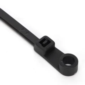 CHINEE X17 Cable Ties with Mounting Holes 3.6*100mm Nylon PA66 Screw Mounted Zip Ties Hole Diameter 4.4mm for Screw M4