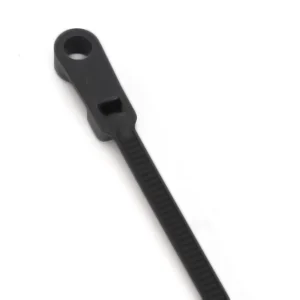 CHINEE X19 Screw Mounted Zip Ties 3.6*200mm Nylon 66 Cable Ties with Mounting Holes 4.4mm for M4 Screws