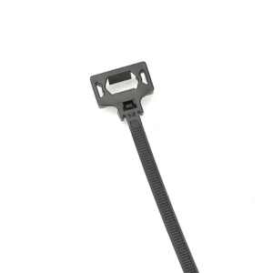 CHINEE X194 Self Locking Stud Mount Cable Ties 4.7*175mm Nylon 66 Zip Ties for M5 M6 T5 T6 Bolts