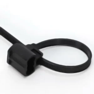 CHINEE X24 Stud Mount Cable Ties 5.2*170mm Nylon 66 Industrial Fire Rated 94V 2 Working Temp 40~+120 for Bolt M5 M6 Self Locking