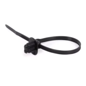 CHINEE X73 Nylon 66 Push Mount Zip Tie 5*220mm Fir Tree Type Cable Ties for 7*12mm Oval Hole and 0.5 6mm Plate Thickness