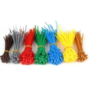 CHINEE YDSL 9*400mm Nylon66 Self Locking Cable Tie with a Hole Black Screw Mount Cable Ties