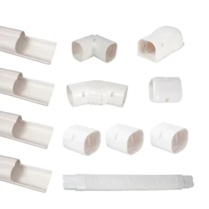CHINEE YOD HVAC Mini Split Line Set Cover Gutter Slim Duct Heat Pump AC Pipe Spare Parts Kit Lineset Outdoor Air Conditioner Deflector