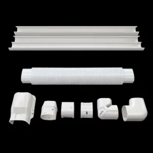CHINEE YOD Mini Split AC HVAC Air Conditioner Parts Kit PVC Decorative Cladding Pipe Cable Trunking Ducting Duct Line Set Lineset Cover