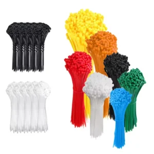 CHINEE Zip Ties Reusable Cable Ties Self Locking Nylon Cable Ties Plastic Tie Straps 2.5×100 mm Plastic Wire Tie