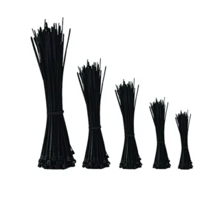 CHINEE Zip Ties Self locking Nylon Cable Ties 100 Pack Black Assorted Sizes Multi purpose 5*100mm ISO9001 Certified 20C~85C JRC