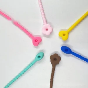 CHINEE taodao 13cm silicone cable ties for storing data cables drawstring epoxy resin diy jewelry accessories luggage