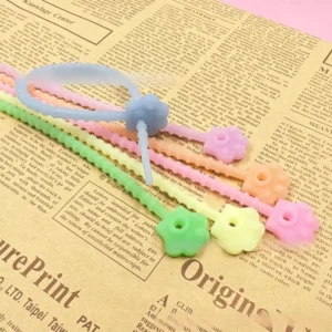 CHINEE taodao Luminous paw transparent fluorescent silicone cable ties DIY jewelry accessories natural Korean style