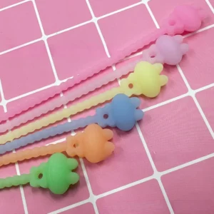 CHINEE taodao Transparent Fluorescent Luminous Resin Silicone Cable Ties DIY Handmade Jewelry Accessories Natural Korean