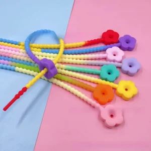 CHINEE taodao resin plum blossom flower gradient silicone cable ties DIY jewelry accessories Korean version rope and